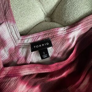 Torrid Women's Tie-Dye Pink Tank Top